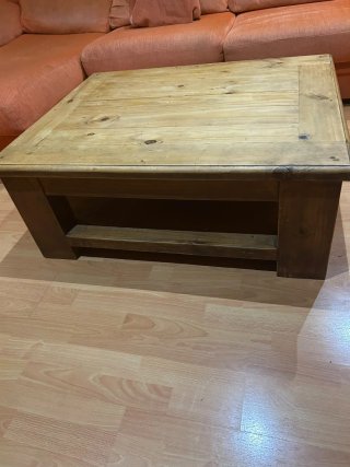 Mesa de centro madera maciza