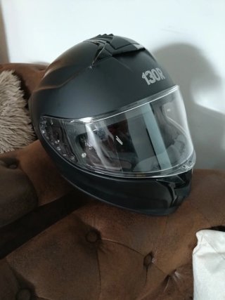 Casco Moto Negro 130R carbono