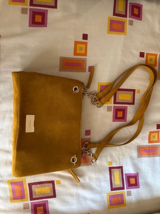 Bolso de ante Parfois amarillo