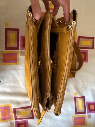 Bolso de ante Parfois amarillo