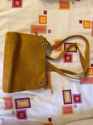 Bolso de ante Parfois amarillo