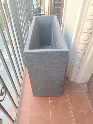 Jardinera Rectangular Gris