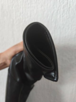 Cazadora efecto piel oversize Zara Talla S