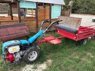 Motocultor Bertollini con remolque 413S