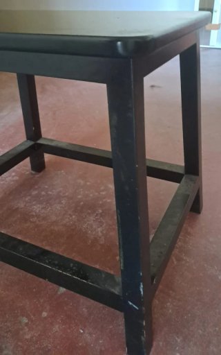 Tavolino / Sgabello Piccolo Nero
