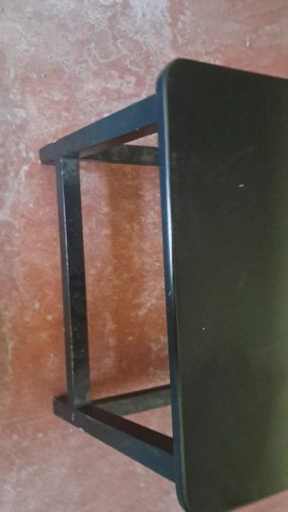 Tavolino / Sgabello Piccolo Nero