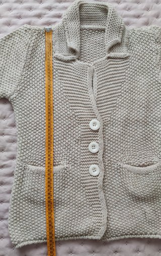 Chaqueta punto mujer talla 38 beige