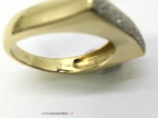 sortija oro 18k con piedra con diamante