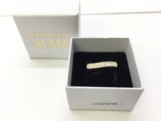 sortija oro 18k con piedra con diamante