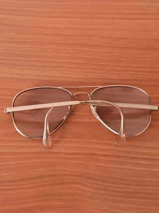 Gafas de aviador montura dorada y plateada