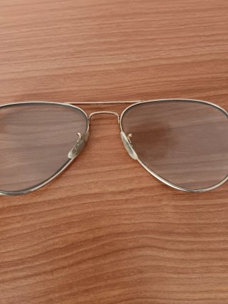 Gafas de aviador montura dorada y plateada