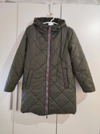 Parka reversible forrada verde Talla M