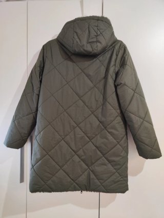 Parka reversible forrada verde Talla M