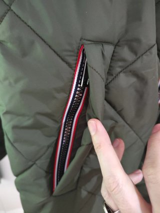 Parka reversible forrada verde Talla M