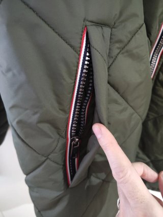 Parka reversible forrada verde Talla M