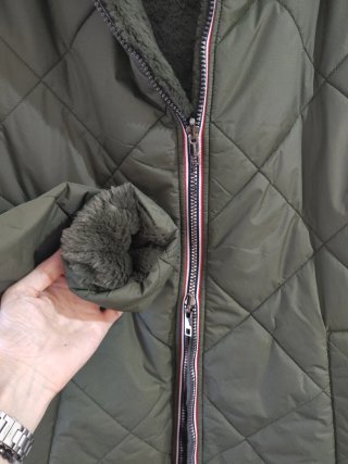 Parka reversible forrada verde Talla M