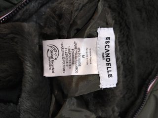 Parka reversible forrada verde Talla M