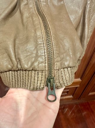 Abrigo de piel marrón