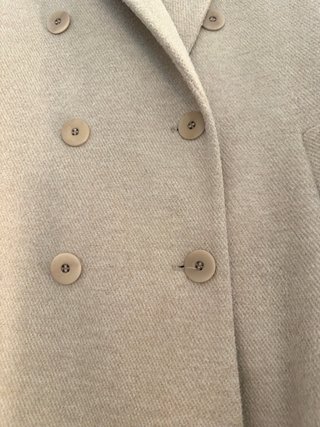 Abrigo paño Zara beige