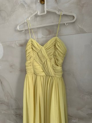 Vestido ASOS amarillo talla 32 XXS