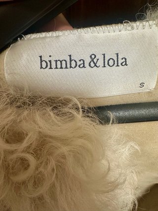 Chaleco pelo Bimba y Lola beige Talla única