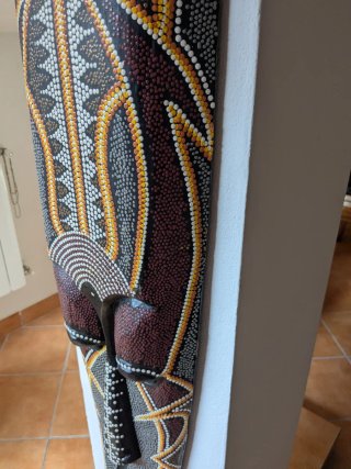 Maschera decorativa tribale grande