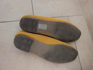 Mocasines amarillos talla 38