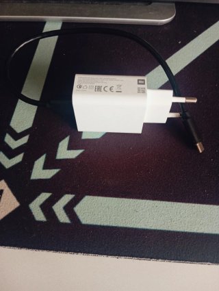 Cargador Xiaomi con cable negro 100-240W