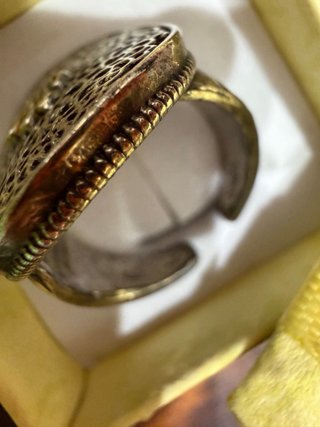 Anillo Grande Plata Ajustable Diseño Celta