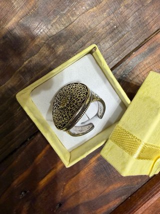 Anillo Grande Plata Ajustable Diseño Celta