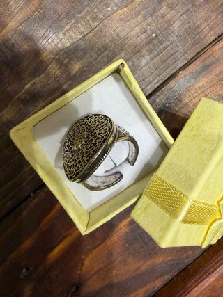 Anillo Grande Plata Ajustable Diseño Celta