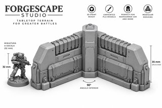 Escenografia sci-fi, warhammer 40k-Pack 10 muros