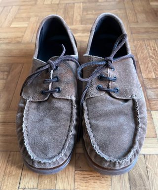 Mocasines ante marrón topo Massimo Dutti 41