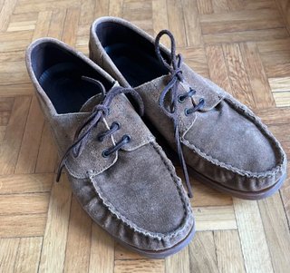 Mocasines ante marrón topo Massimo Dutti 41