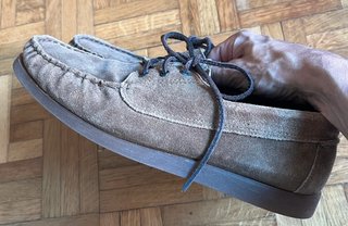 Mocasines ante marrón topo Massimo Dutti 41
