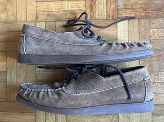 Mocasines ante marrón topo Massimo Dutti 41