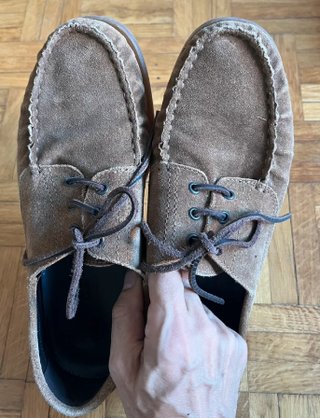 Mocasines ante marrón topo Massimo Dutti 41