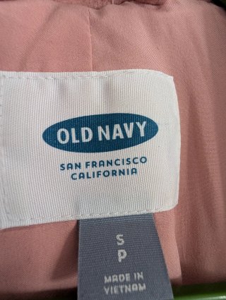 Abrigo rosa palo Old Navy Talla S