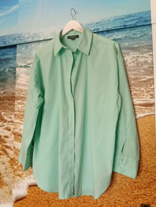 Camisa verde agua Primark Talla L