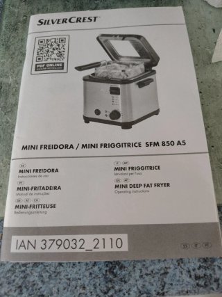 Mini Freidora SFM 850 A5 silvercrest