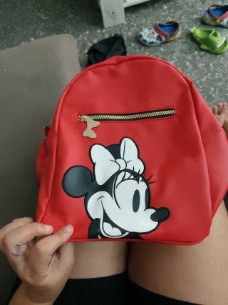 Mochila Minnie Piel Roja