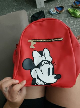 Mochila Minnie Piel Roja