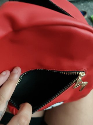 Mochila Minnie Piel Roja