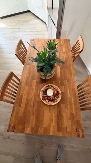 Mesa Comedor Roble + 4 Sillas