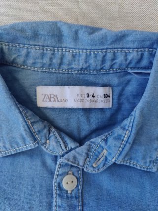2 Camisas Zara Niño 3-4 Años