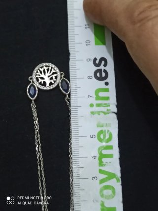 Pulsera Plata Árbol Vida y Zafiros