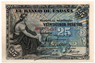 Lote de 3 preciosos y difíciles billetes de España