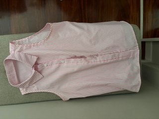 Camisa sin mangas a rayas