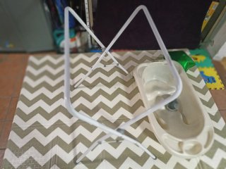 Bañera para bebé con patas