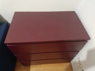 Cómoda Mälm Ikea Burdeos 3 cajones